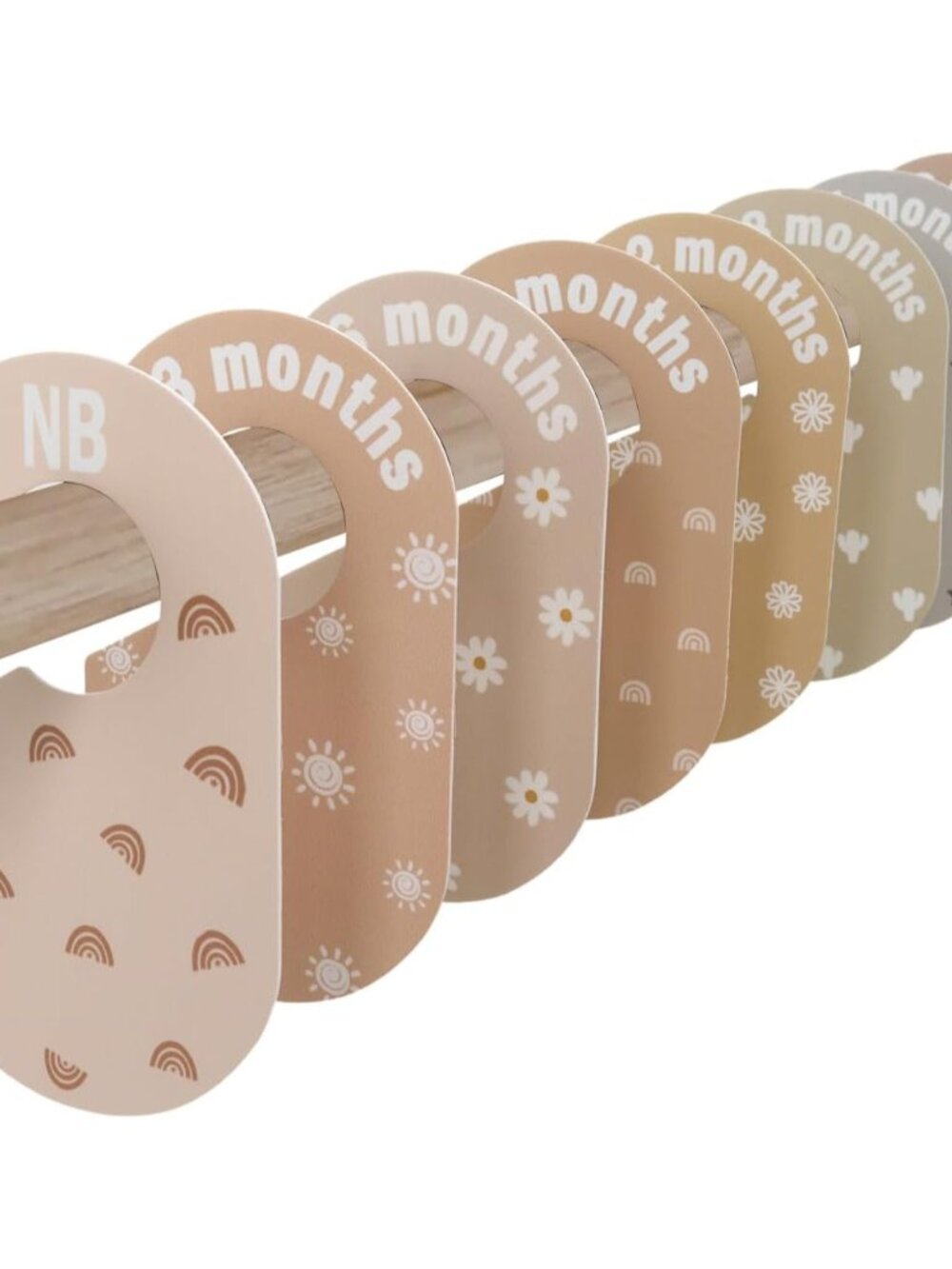 Baby Closet Divider, Baby Wardrobe Organizer, Double-Sided Minimalist Cute Desig